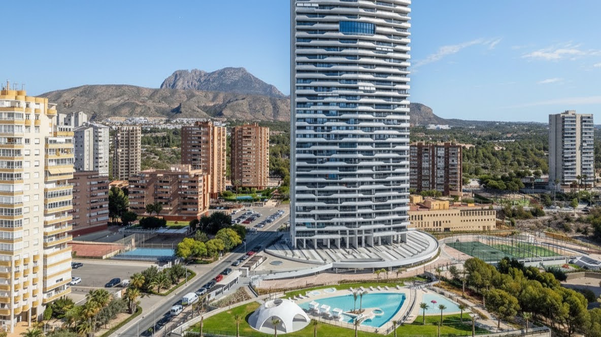 Benidorm Beach oceanfront view